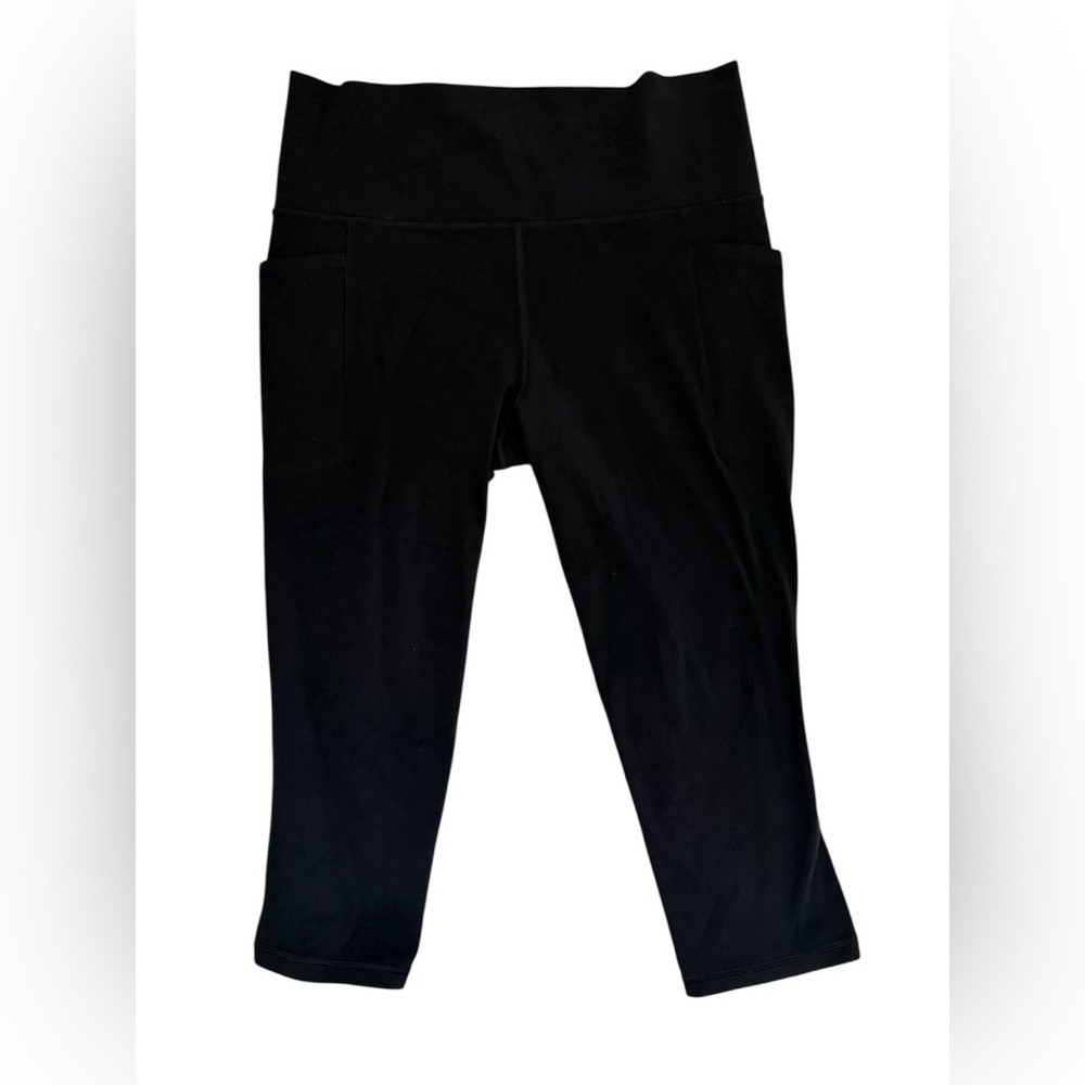 Athleta Black Stash Pocket Tights Size L